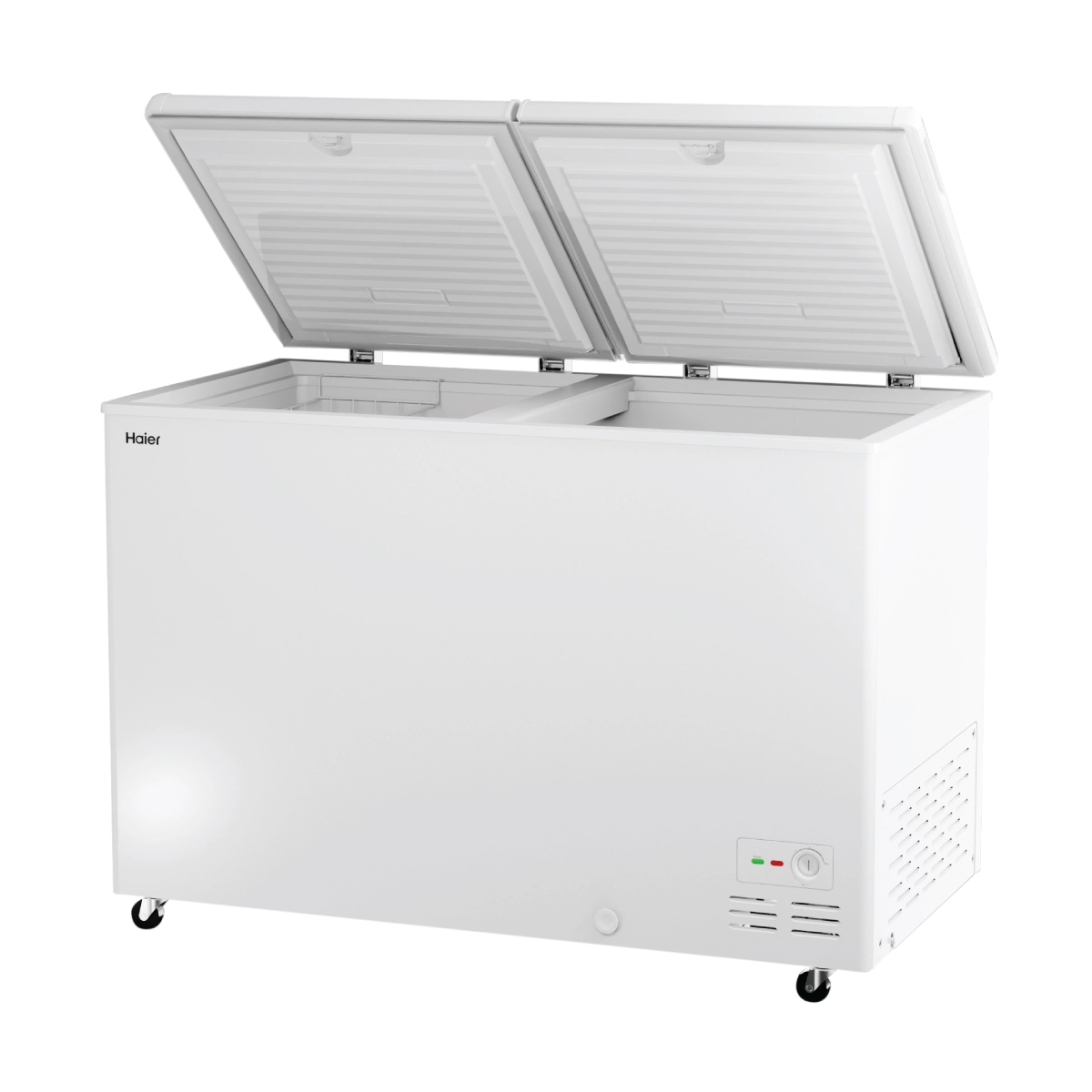 Haier 355 Ltr Double door- White Colour Convertible Hard top Freezer